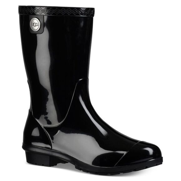 UGG Women's Sienna Mid Calf Rain Boots - Black 11M - Picture 7 of 8